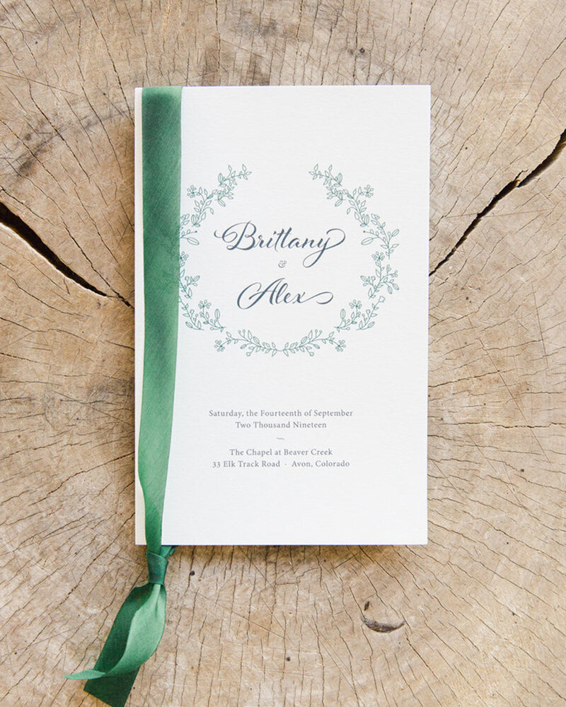 Custom Wedding Stationery Richards Notebook by GoBella 8